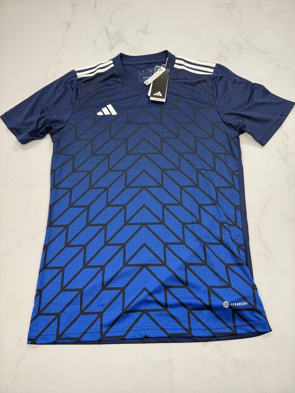 Adidas T Icon23 JSY T Shirt Navy 2010s Jersey - Mens S